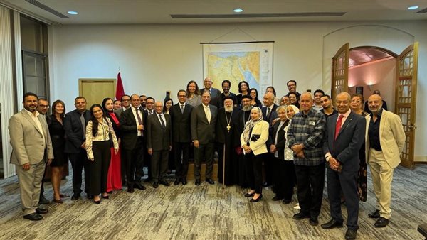 نائب وزير الخارجية يلتقى بالجالية المصرية فى كانبرا