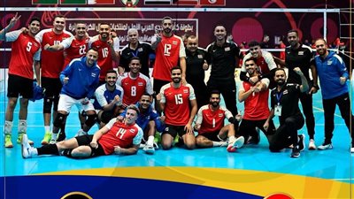 منتخب مصر للكرة الطائرة رجال يفوز على فلسطين في كأس التحدي العربي