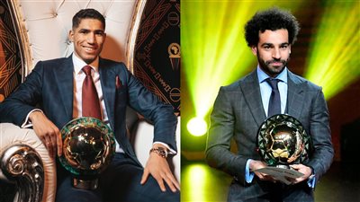 صلاح وحكيمي.. صراع ناري على عرش إفريقيا في حفل الكاف 2025