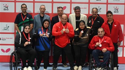 منتخب مصر يحصد 5 ميداليات في بطولة مصر الدولية لتنس الطاولة البارالمبية