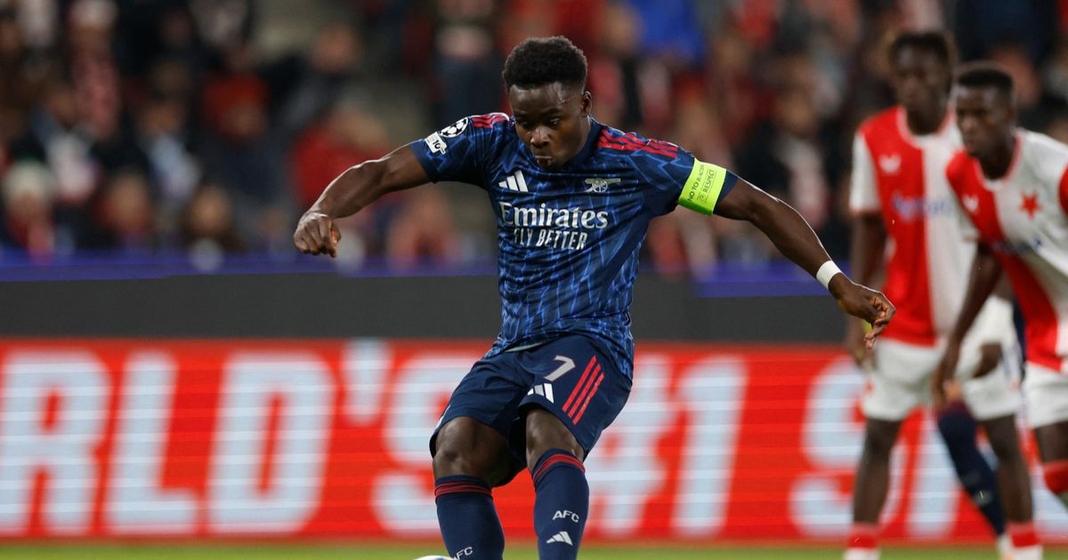 رقم تاريخي لبوكايو ساكا مع أرسنال في دوري أبطال أوروبا