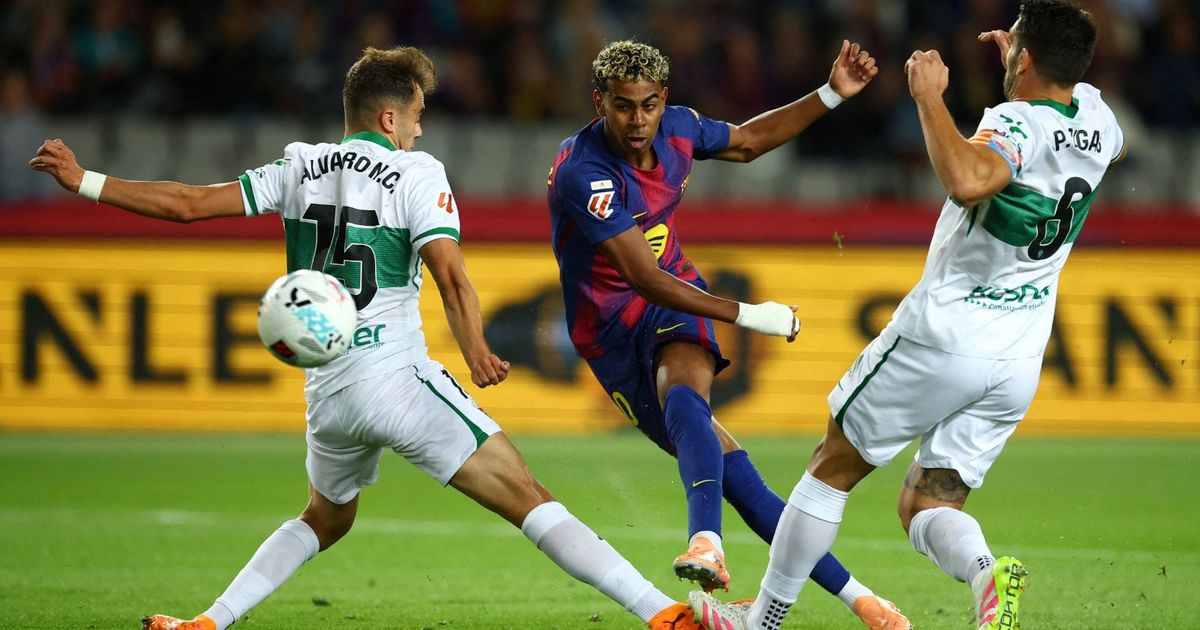 لامين يامال يستهدف افتراس “ضحية” جديدة خلال تمثيل برشلونة