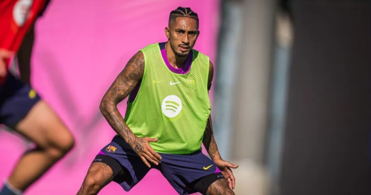 برشلونة يتلقى خبراً ساراً بعودة القائد رافينيا للتدريبات