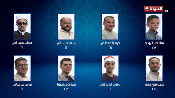 المتسابق محمد وفيق يحصل على أعلى الدرجات ببرنامج دولة التلاوة