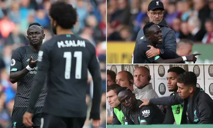 اشتباك ساديو ماني ومحمد صلاح