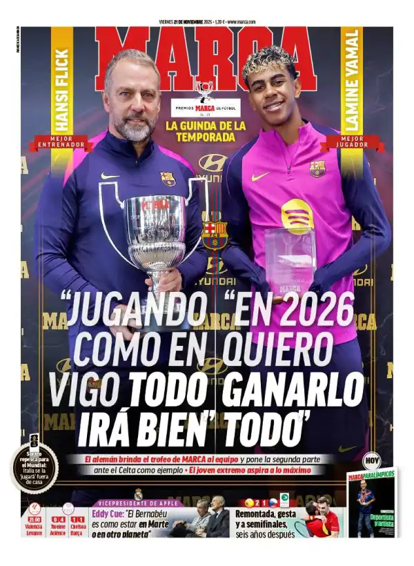 غلاف صحيفة ماركا