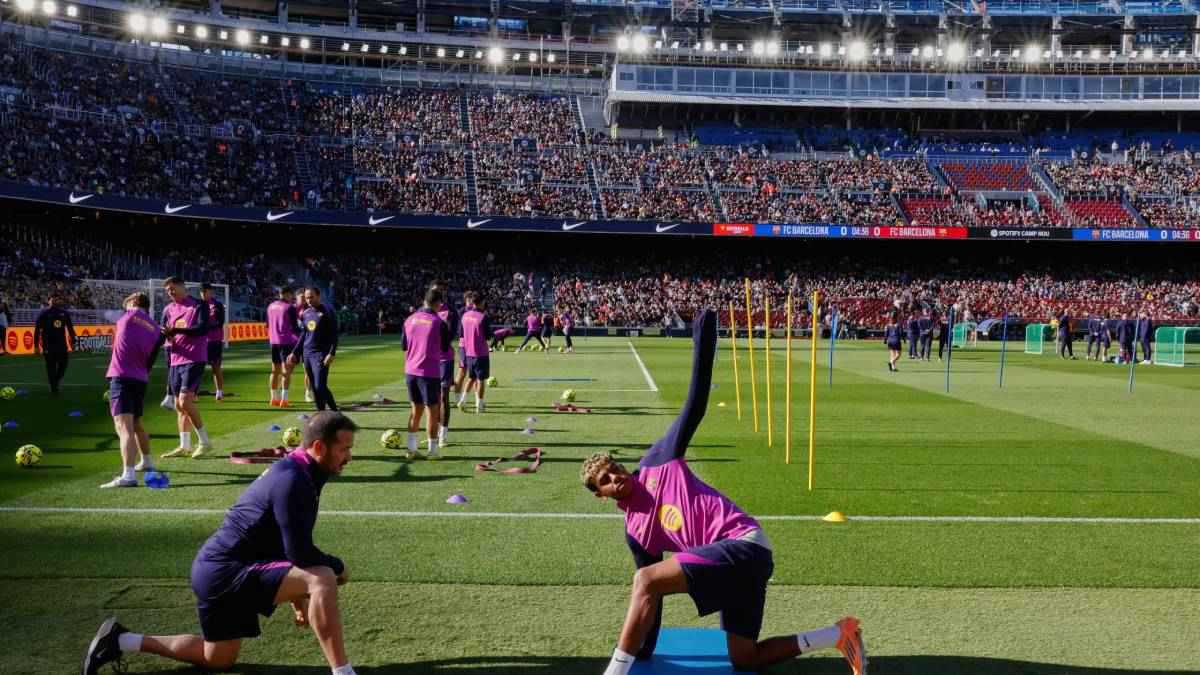 “لاعب مقنع” يظهر في تدريبات برشلونة (فيديو)
