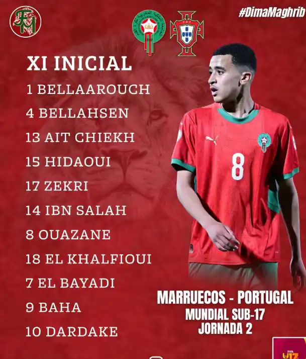 تشكيل منتخب المغرب للناشئين