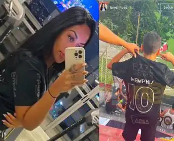 لاري سيموس تنشر صورة لابن شقيقها بقميص ديباي