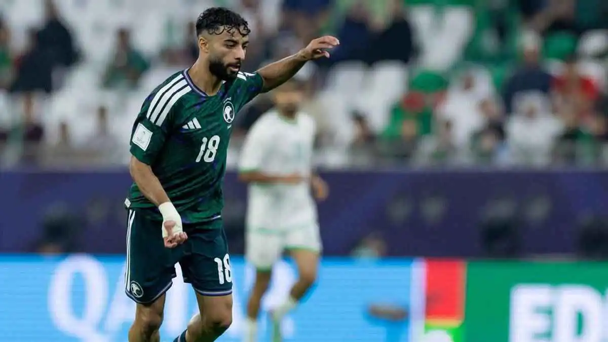 صالح أبو الشامات نجم المنتخب السعودي