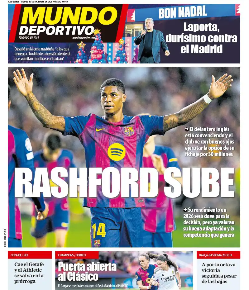 غلاف صحيفة موندو ديبورتيفو