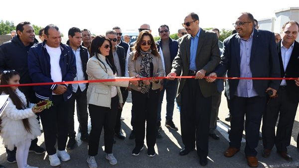 وزيرتا التخطيط والتنمية المحلية يفتتحان محطة المعالجة الثلاثية للصرف الصحي بالهجارسة