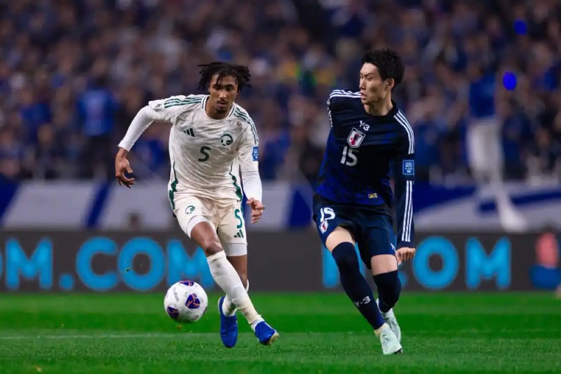 جهاد ذكري في مباراة السعودية واليابان