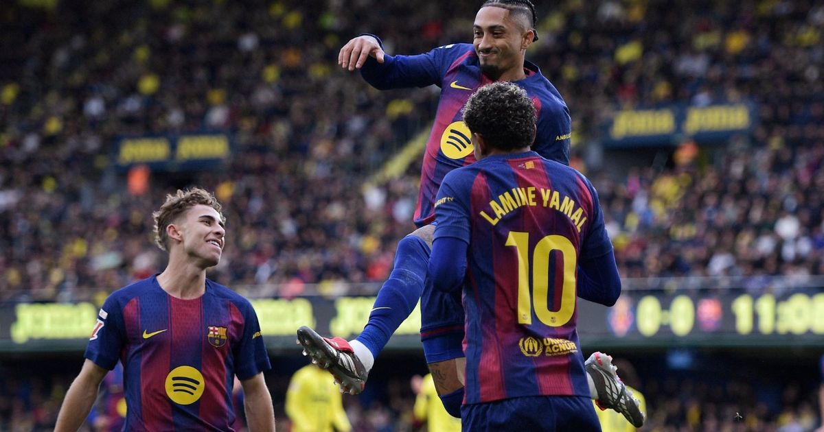 قطار برشلونة لا يتوقف ويدهس فياريال في نهاية عام مثالي