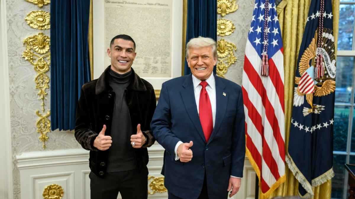 أعلم أن إنفانتينو يحب ميسي.. هل شكك ترامب في نزاهة الفيفا بسبب رونالدو؟