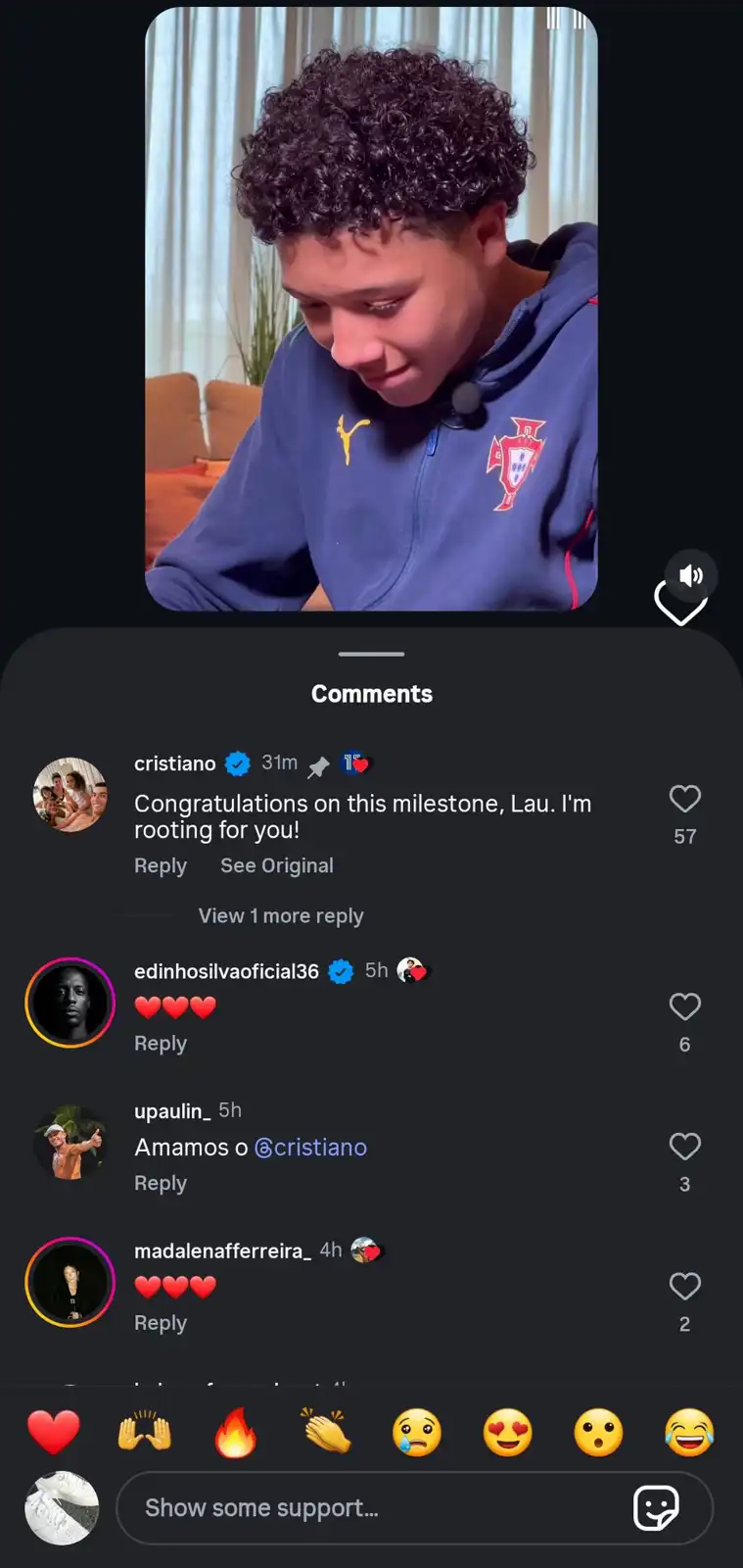 رسالة رونالدو