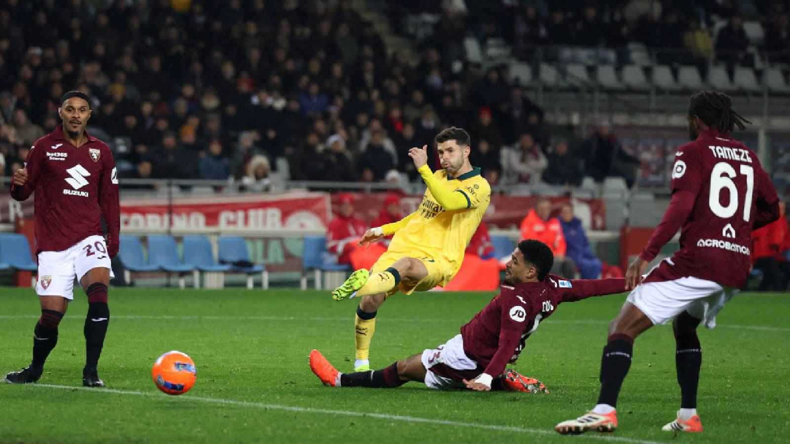 ترتيب الدوري الإيطالي: ميلان يخطف الصدارة بفوز مثير على تورينو (فيديو)