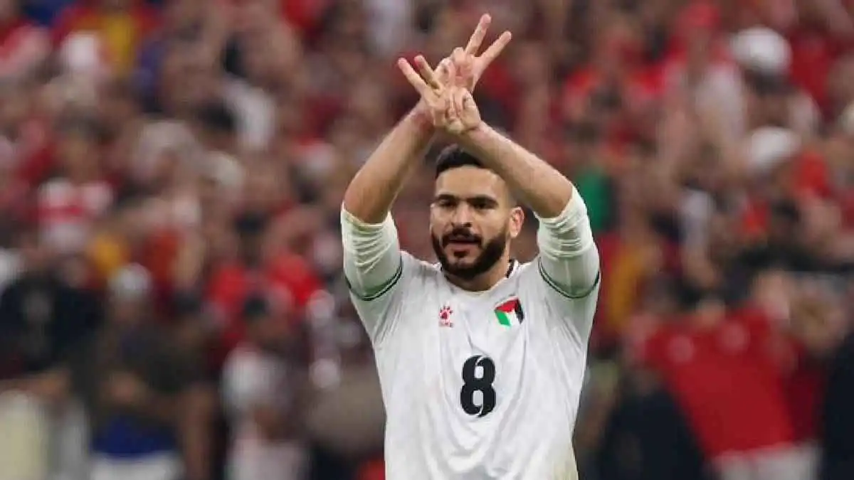 حامد حمدان لاعب منتخب فلسطين