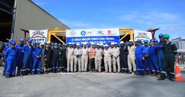 بتروجت تعلن نجاح نقل أولى مكونات وعاء الاحتواء الداخلي لمفاعل الضبعة النووي الثالث