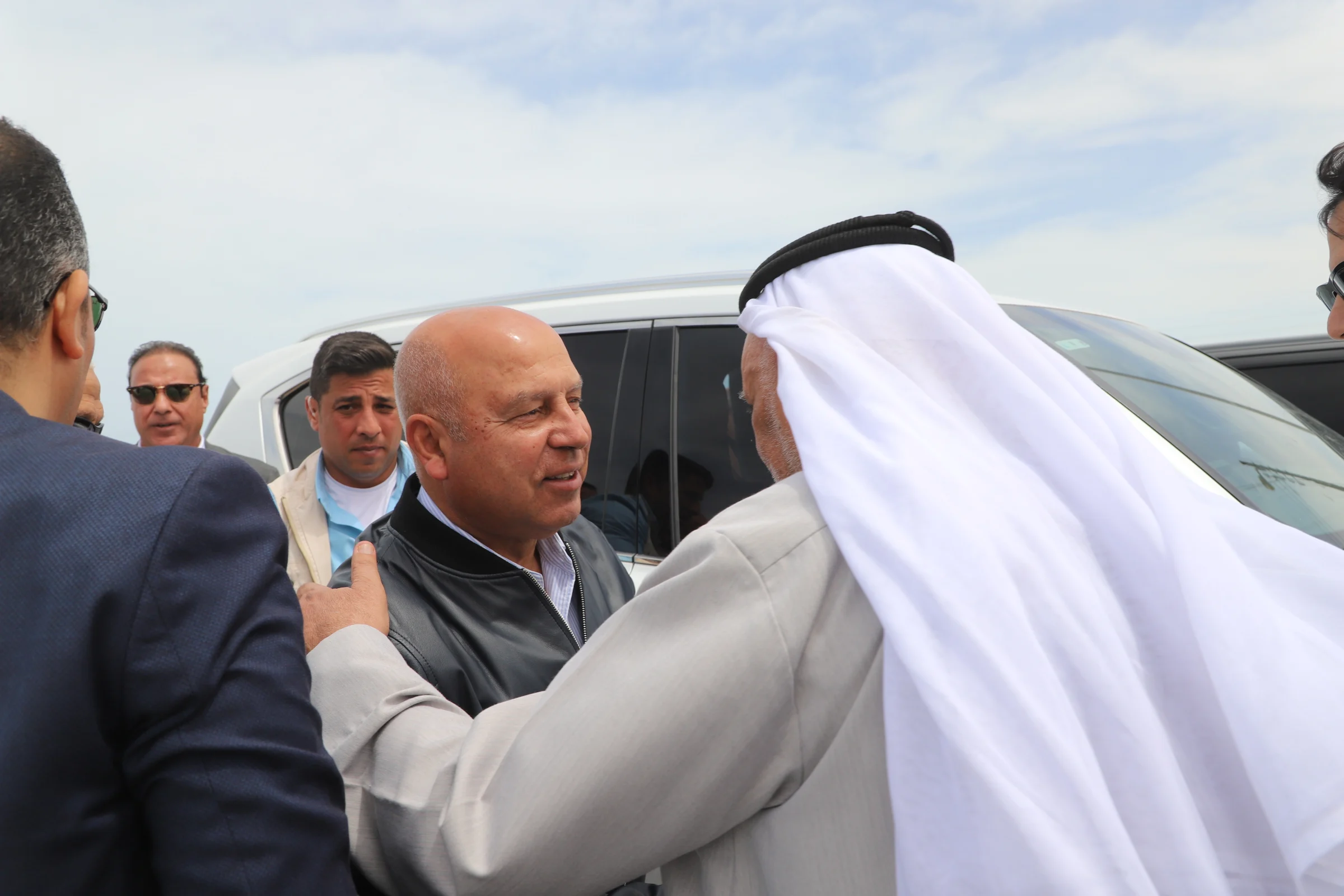 استقبال مشايخ سيناء لوزير النقل الفريق كامل الوزير