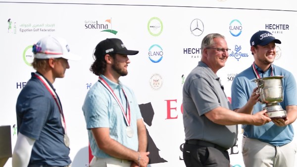 البلجيكي كريستوف يتوج بلقب الجولة الثامنة من سلسلة جولف مصر 2026 بالعين السخنة