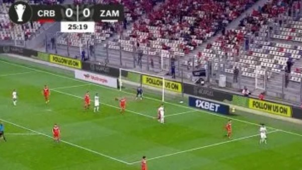 الزمالك يتقدم على شباب بلوزداد بهدف بيزيرا بعد مرور 30 دقيقة في الكونفدرالية الأفريقية