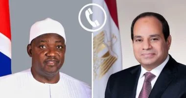 السيسي يبحث مع رئيس جامبيا تطورات الأوضاع في غرب أفريقيا وسبل تعزيز السلم القاري