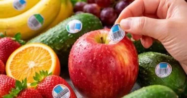تحذيرات صحية: ملصقات الفاكهة والخضراوات أبقِها بعيداً عن مائدتك