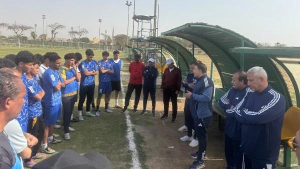 جهاز المقاولون الأول يدعم “ناشئي 2007” في المران الأخير قبل نهائي دوري الجمهورية أمام الطلائع