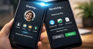 جوجل تطلق ميزة “المشاركة بنقرة” لتبادل الملفات الفوري في أندرويد