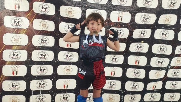 حمزة محمد يتوج بذهبية بطولة الجمهورية للأندية للكيك بوكسينج للبراعم باستاد القاهرة