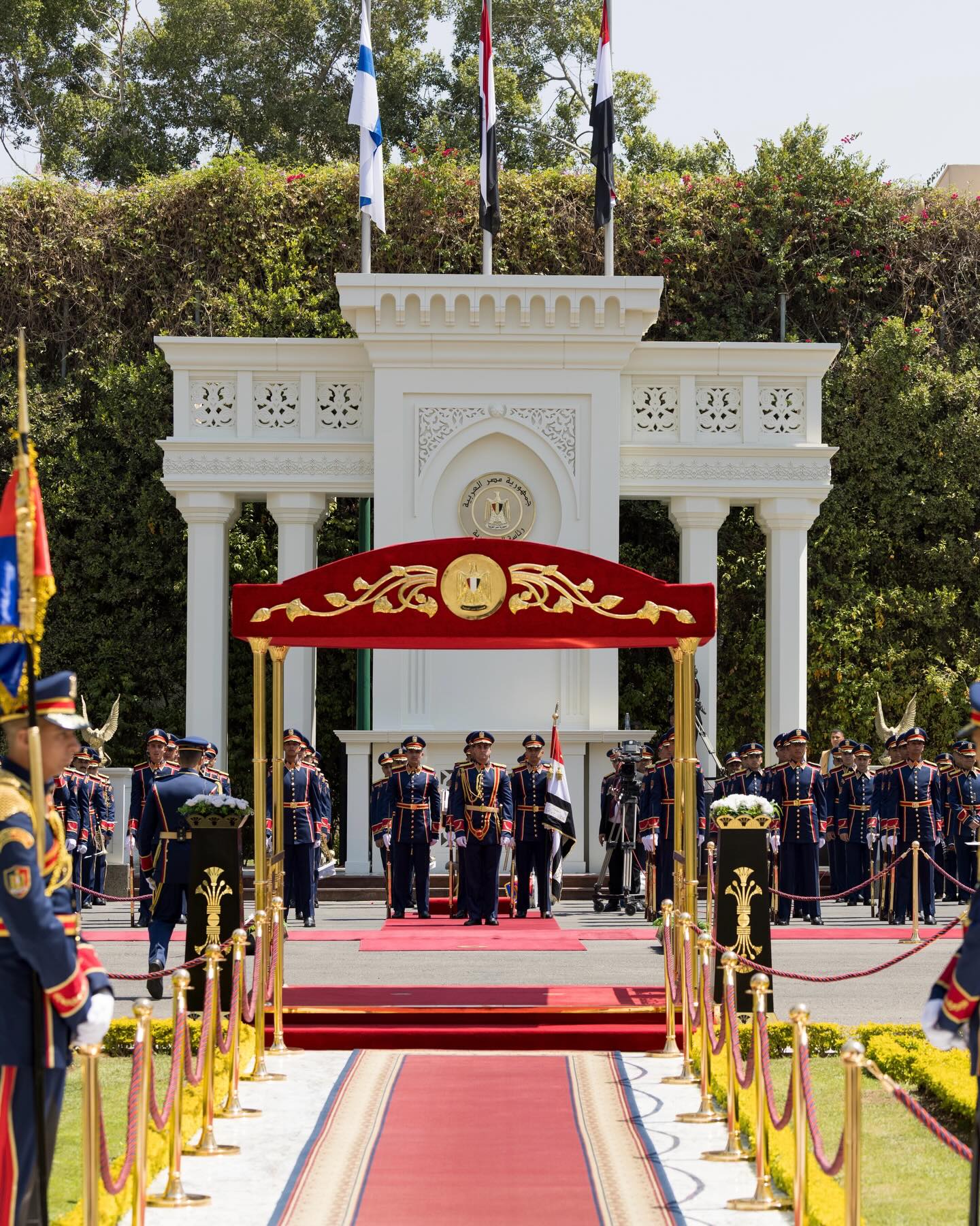 مراسم استقبال رئيس فنلندا