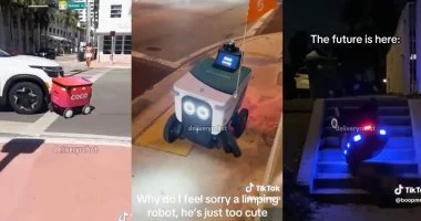 فوضى روبوتات التوصيل: فيديوهات صادمة تكشف مخاطر صدم وتخريب بالمدن