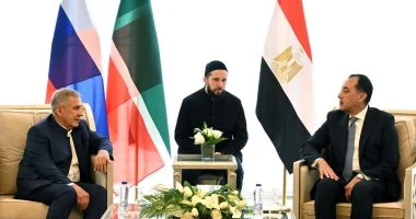 مدبولي يستقبل رئيس تتارستان لبحث تسريع تنفيذ المنطقة الصناعية الروسية بقناة السويس