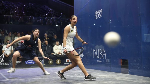 هانيا الحمامي تتأهل لنصف نهائي أبطال الجونة الدولية للاسكواش