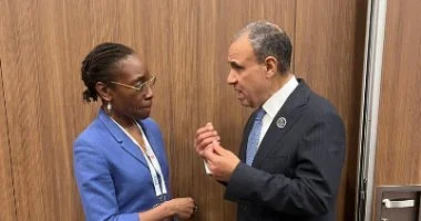 وزير الخارجية يبحث جهود خفض التصعيد في المنطقة مع رئيسة المجموعة الدولية للأزمات