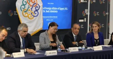 وزير الخارجية يستعرض في واشنطن محددات الموقف المصري تجاه التحديات الإقليمية والأزمات الراهنة