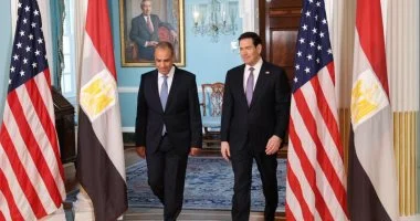 وزيرا خارجية مصر وأمريكا يبحثان بواشنطن مسار المفاوضات بين الولايات المتحدة وإيران وتطورات المنطقة