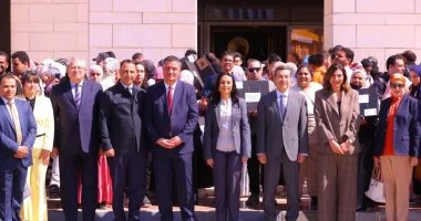 وزيرة التضامن تشهد توزيع أجهزة تعويضية ولاب توب لطلاب الجامعات من ذوي الإعاقة