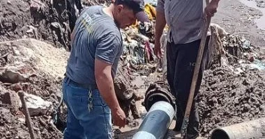 انتهاء إصلاح كسر خط شارع ربيع الجيزى وعودة الخدمة لفيصل والهرم تدريجيا