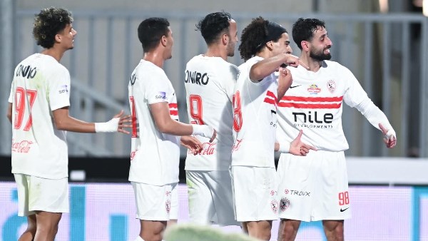 انتهاء الشوط الأول بتقدّم الزمالك على سيراميكا بهدف نظيف