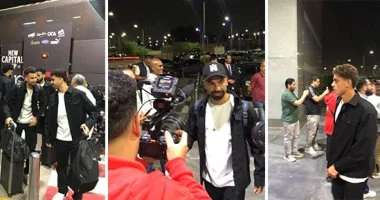 بعثة المنتخب تصل مطار القاهرة استعدادا للسفر لأمريكا للمشاركة بكأس العالم
