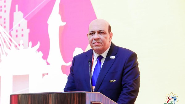 رئيس اتحاد الكونغ فو يشكر وزير الشباب والرياضة على دعم وتهنئة بعثة المنتخب في الصين