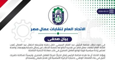 «عمال مصر»: توجيهات الرئيس بتوطين الصناعة وربط التعليم بسوق العمل تؤسس لـ «دولة الإنتاج»