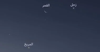 مثلث سماوى يزين فجر غدا فى مشهد بديع يشاهد بالعين المجردة