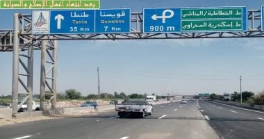 ​الطرق والكباري: إعادة فتح حركة المرور بكوبري بنها على النيل بعد إنهاء الصيانة