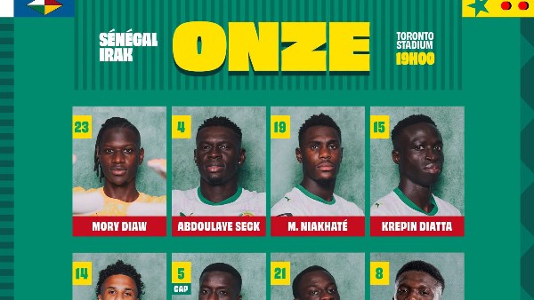 إعلان تشكيل منتخبي السنغال والعراق بكأس العالم