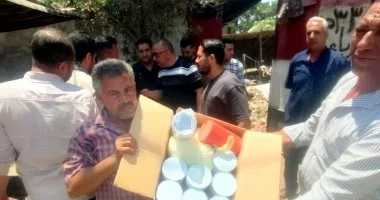 الغش وصل لعصير القصب.. ضبط مادة خطيرة تستخدم لتبييض داخل محل فى طوخ