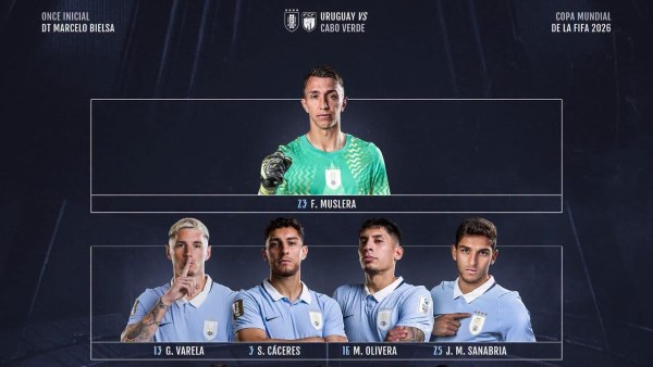 تشكيل منتخب أوروجواي لمواجهة الرأس الأخضر في كأس العالم