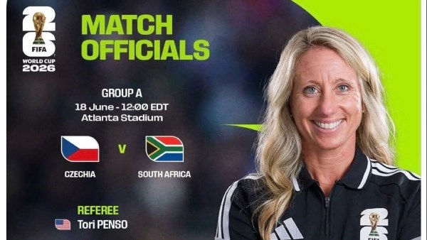 فيفا: الأمريكية توري بينسو حكما لمباراة جنوب أفريقيا والتشيك في كأس العالم